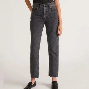 EUC: Everlane Cropped High Waist Slim Regular Black Jeans Size 2